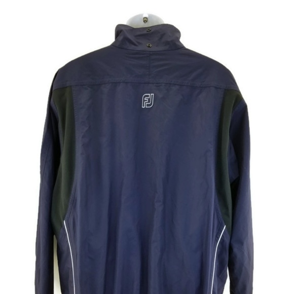 Dryjoys Footjoy Mens Size L Half Zip Blue Golf Wi - Picture 3 of 5